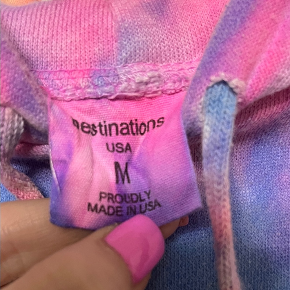 Colorful Tie-Dye Las Vegas Hoodie - Picture 4 of 6